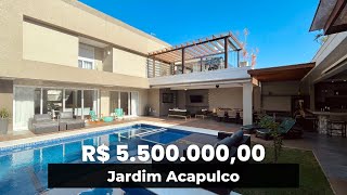 TOUR EM CASA RETROFIT À VENDA NO CONDOMÍNIO JARDIM ACAPULCO EM GUARUJÁ | R$5.500.000,00