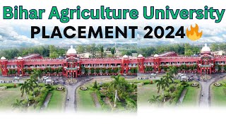 Bihar Agriculture University Sabour Placement 2024 | BAU Sabour Placement | BAU Bhagalpur Placement