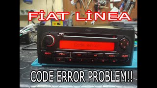 Fiat Linea Code error resolution and code entry