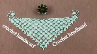 How to crochet headscarf | EP.22