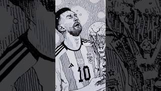 Process portrait of Lionel Messi, the Legend of football ⚽️🐐  🇦🇷🇦🇷🇦🇷💙💙💙