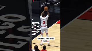 Lonzo Ball hits first 3 after 2 years of being injured!