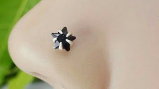 New Stylish Trendy Nose Pins || how to look smart | nose jewelry | how to make jewelry designs