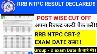 RRB NTPC RESULT आ गया हैं!! जल्दी से अपना चेक करें!!