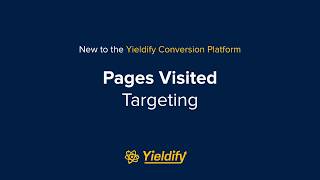 Pages Visited targeting from Yieldify