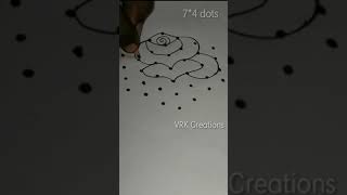 Republic day special || easy flower kolam || గణతంత్ర దినోత్సవ శుభాకాంక్షలు #shorts #vrkcreations