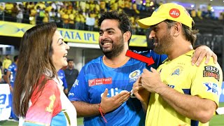 csk vs mi मैच के बाद एमएस धोनी दिल जीतने वाला काम किया!  🙏