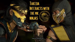 All Takeda Interactions with MK1 Ninjas - Mortal Kombat 1 (4K)