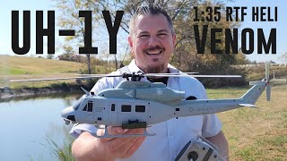 Goosky - E2 - UH-1Y Venom - 1:35 RTF Heli - Maiden Flight & Unbox