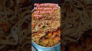 Homemade noodles and  manchurian #food #manchurianrecipes #noodles #chainesfood #ytviral #trending#