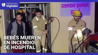 Mueren 10 bebés en incendio en un hospital