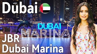 Dubai [4K] Amazing Night Walking Tour | Dubai 🇦🇪 Marina, JBR Dazzling Nightlife