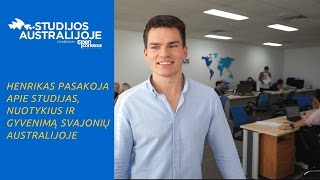 Interviu su Henriku apie studijas ir nuotykius Australijoje