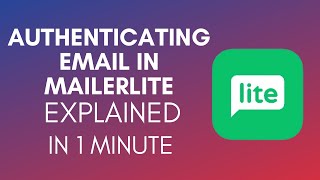 How To Authenticate Email In MailerLite (2025)