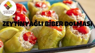 ZEYTİNYAĞLI BİBER DOLMASI :) ZEYTİNYAĞLI BİBER DOLMASI NASIL YAPILIR ?