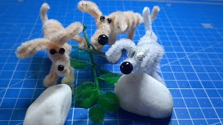 Як зробити собаку з синельного дроту - How To Make A Dog Out Of Pipe Cleaner #DIY