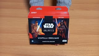 Unboxing dello Starter Set di Star Wars Unlimited - Scintilla di Ribellione