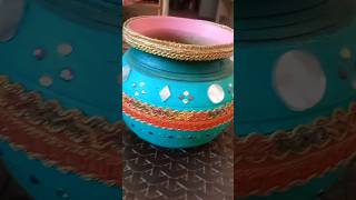 mataki decoration idea pot painting ideas#krishna#janmashtami#diy#craft #sorts