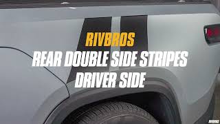 Rear Double Side Stripes for R1T - Install Guide - RIVBROS