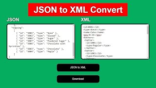 JSON to XML Convert Using JavaScript