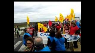 Manifestação na Ponte do Guaíba em 31/07/2012