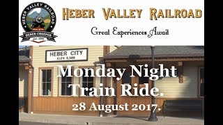 Monday Evening Ride on the Heber Valley RR, Heber City, Utal