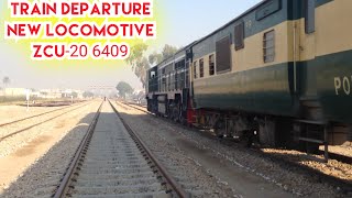 Train departure Haul by ZCU-20 6409 Newly Furbished Locomotive 🚂