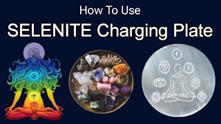 How to use SELENITE Stone Charging Plate 🔮 Healing Crystals Reiki Products 💎 Whatsapp 6261559299