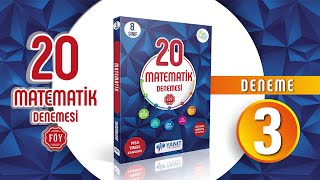 LGS Matematik Deneme Çözümleri 3 | 8. Sınıf LGS 20 Matematik Deneme Kitabı