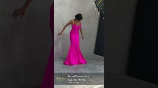 Open Back Fitted Jersey Prom Dress | Terani Couture | 2011P1234