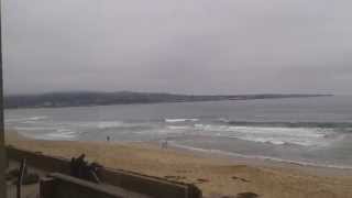 View of the Pacific Ocean from the lobby of the Best Western Hotel in Monterey, CA (July 2013)