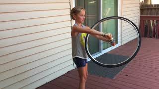 Bicycle Wheel Gyroscope  - Wonders of Physics experiment