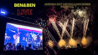 Ben&Ben Live @AURORA 2022 #hotairballoon #music #aurora2022 #concert