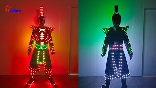 Future creative led tron dance suit light up costume