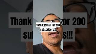 thank you everybody for reaching my channel to 200 subscribers!!! #200subscribers #rodneyisquiet