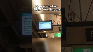 Old Sydney Metro DVA Screens VS. New Sydney Metro DVA Screens #sydneymetro #transport