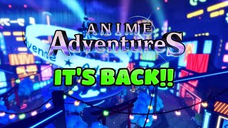 ANIME ADVENTURES IS COMING BACK!! | ROBLOX