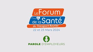 Forum de la santé 2024 - Parole d'employeurs