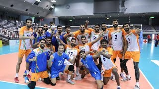 INDIA🇮🇳 VS KUWAITH🇰🇼 ASIAN SENIOR VOLLEYBALL  CHAMPIONSHIP 2021 || 1ST SET || HIGHLIGHTS