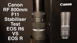 Canon 800mm f11 stabiliser Test EOS R6 VS EOS R