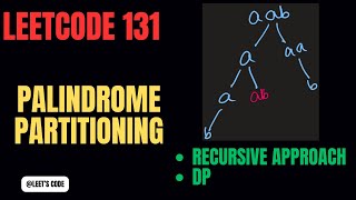 131. Palindrome Partitioning | Recursion | Backtracking | DP | Dynamic Programming | String | FAANG