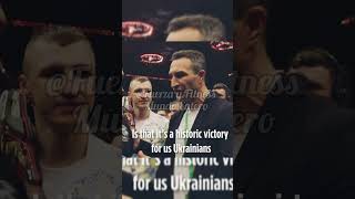 Wladimir Klitschko intercambia unas palabras con Oleksandr Usyk después de la pelea❗️#usykfury