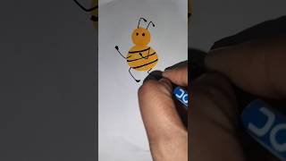 Cute Honey Bee Drawing And Colouring🎨Satisfying Art #shorts #trending #viral #art #drawing #artwork