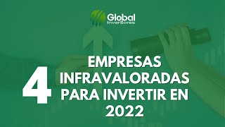 4 Acciones Infravaloradas - Oportunidades para Invertir y Ganar Dinero en la Bolsa de Valores