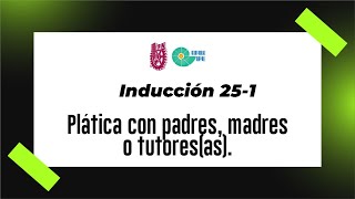 Plática con padres, madres o tutores/as. 25/1