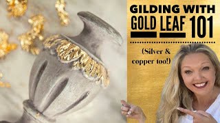 Gilding with Gold Leaf 101 | Gilding for beginners | Gold, Silver, Copper Leaf Tutorial | Gold leaf