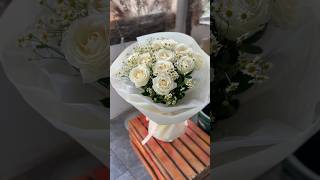 Camomile with roses mixed bouquet