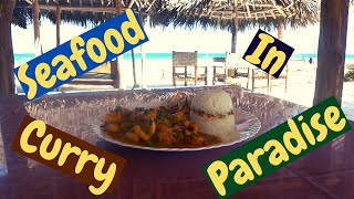 Mvureni beach bar restaurant Diani. SEAFOOD IN PARADISE