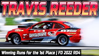 TRAVIS REEDER Winning Runs for the 1st Place | Formula DRIFT 2022 (Englishtown), Round 4