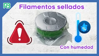 Filamentos nuevos y sellados con humedad